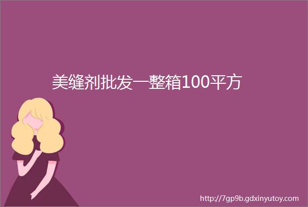 美缝剂批发一整箱100平方