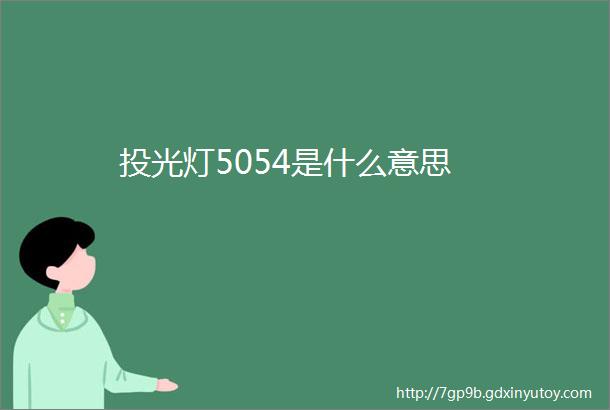 投光灯5054是什么意思