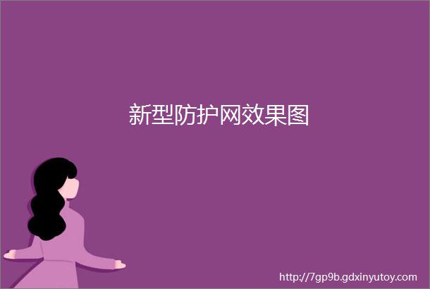 新型防护网效果图