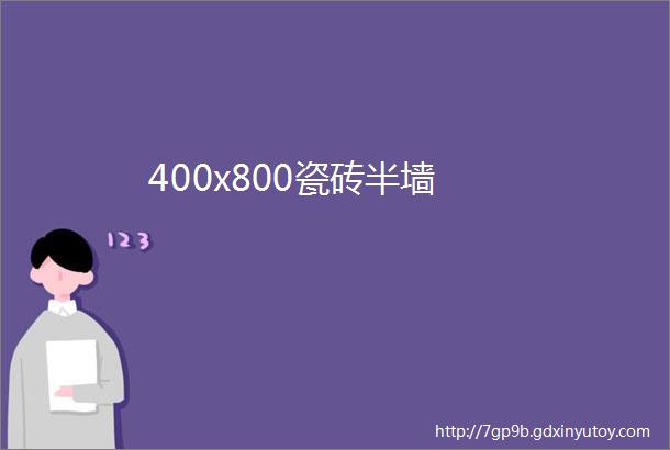 400x800瓷砖半墙